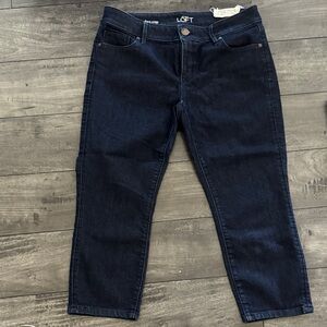 LOFT Women's Midnight Blue Ankle Jeans